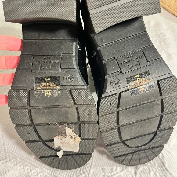 Marc Fisher Limited black combat boots- size 8.5 - Picture 9 of 15